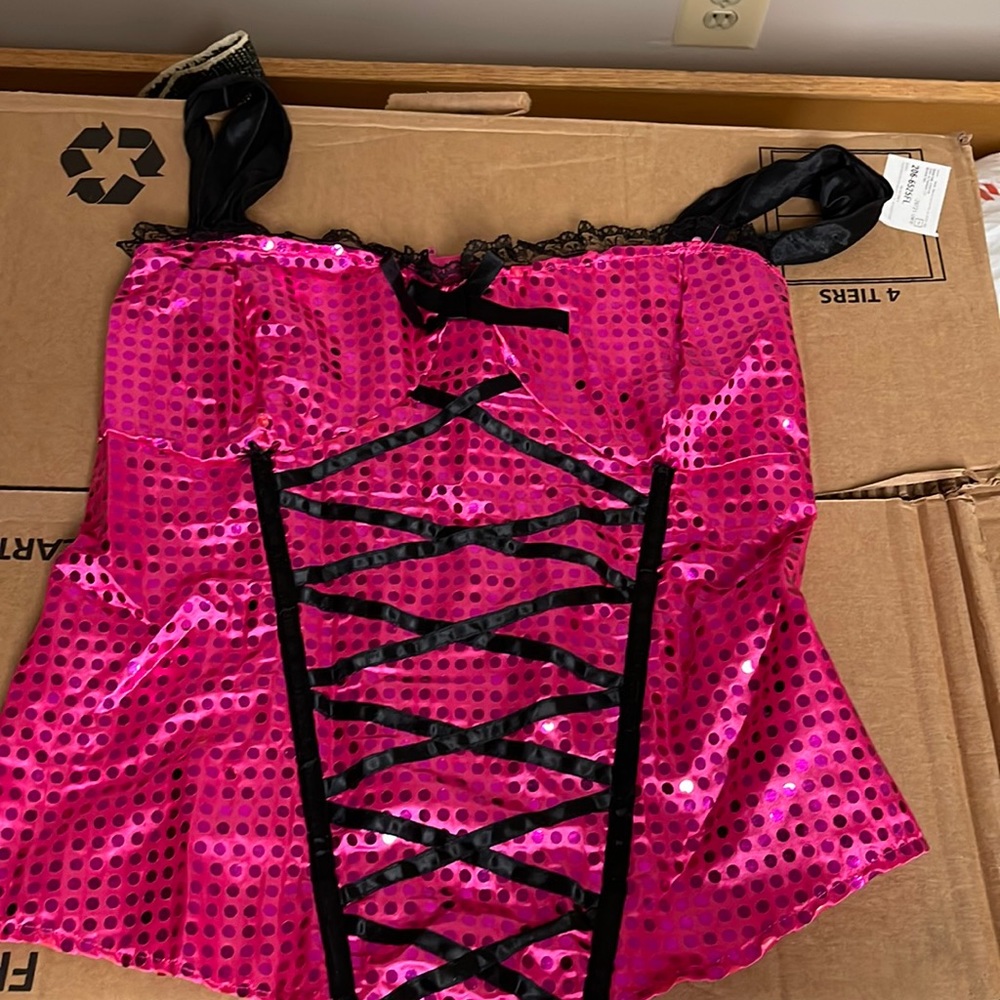 Halloween bad fairy corset and wig